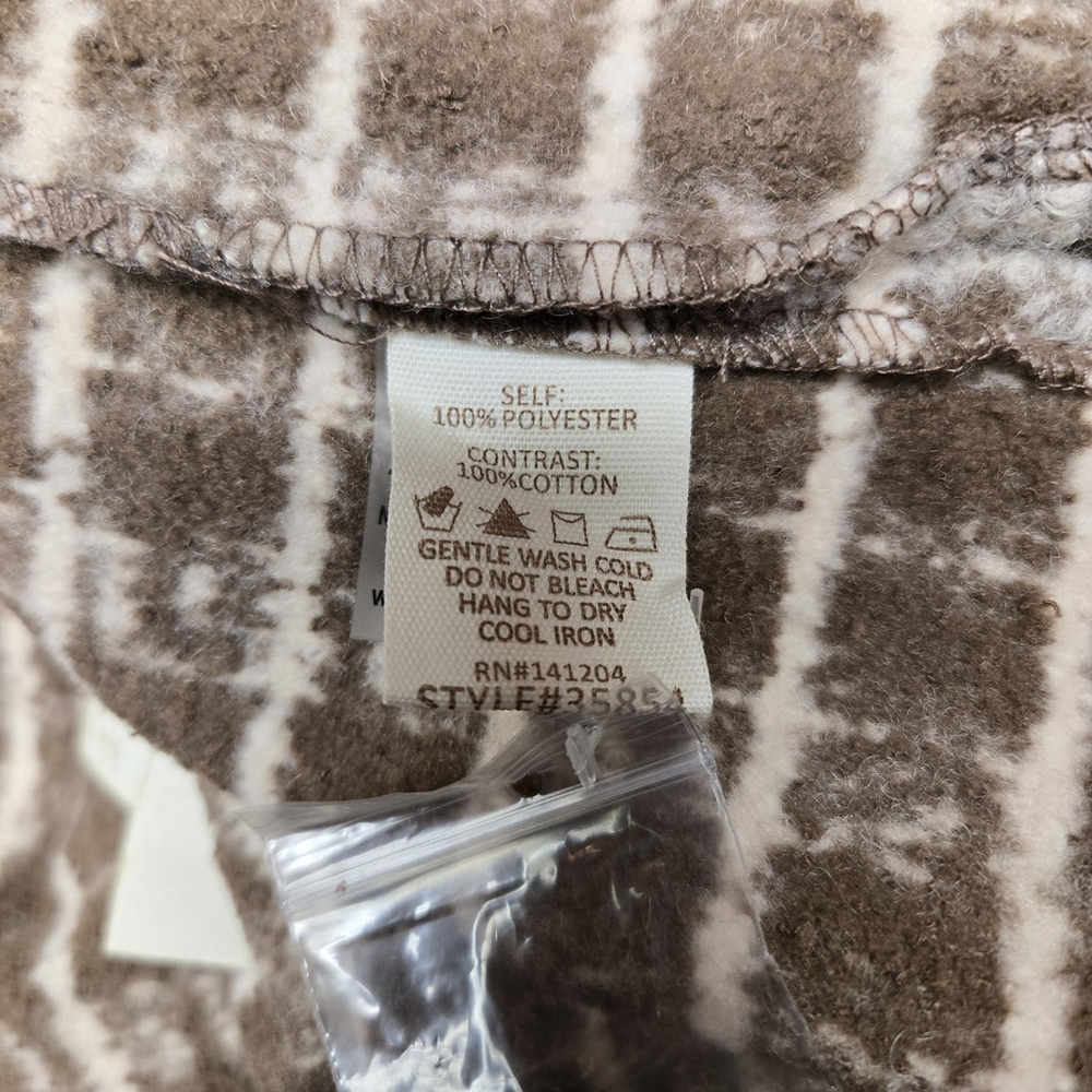 Hem & Thread Checkered Tweed Shacket Brown Jacket Small Plaid Button Front NWT - Picture 6 of 7